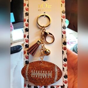 Noir Football Keychain/Bag Charm with Tassel